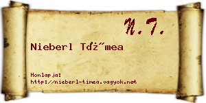 Nieberl Tímea névjegykártya